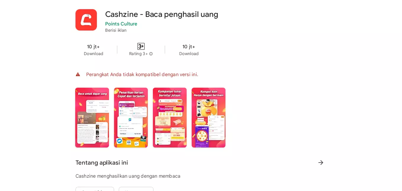 3 Cara Menggunakan Aplikasi Baca Berita Dapat Uang, Cash Zine