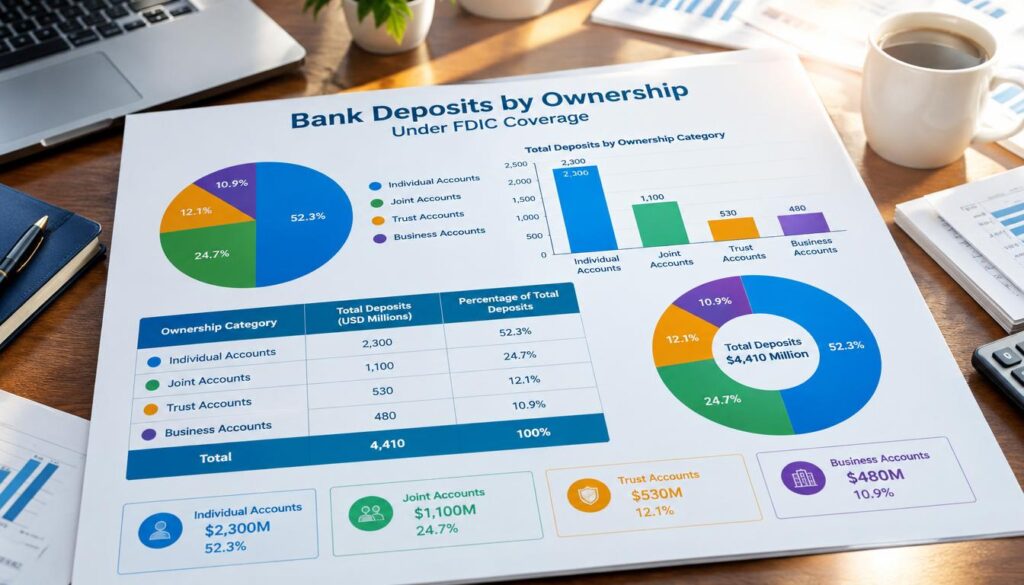 Bank deposits grouped by ownership category under FDIC coverage