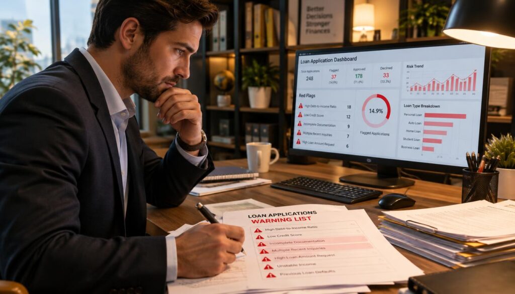 Borrower checks a loan warning list before sharing credit details Borrower checks a loan warning list before sharing credit details