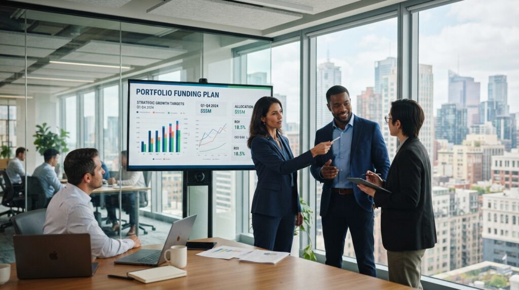 Portfolio funding plan aligned with company growth targets Portfolio funding plan aligned with company growth targets