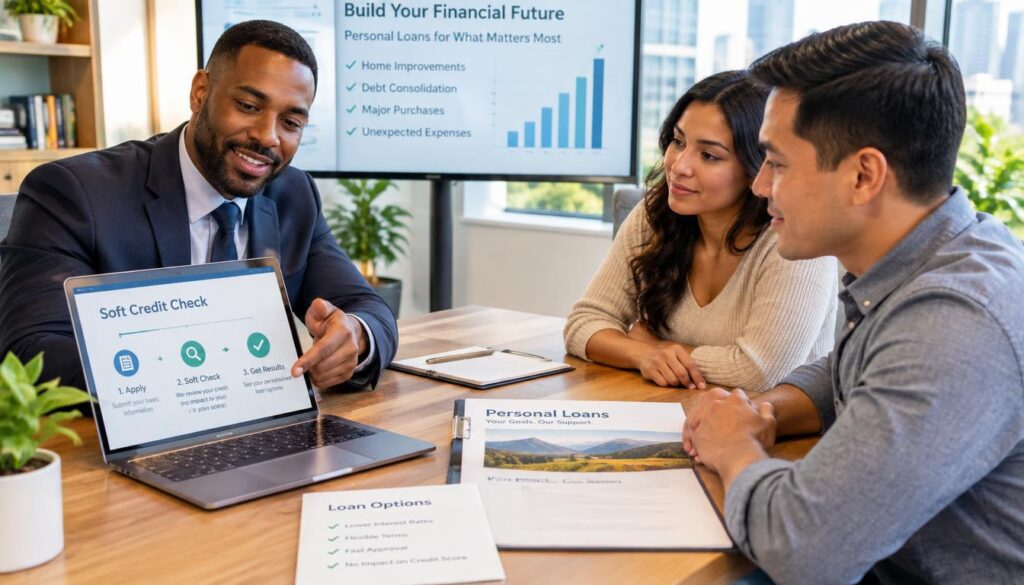 Soft credit check before a personal loan application