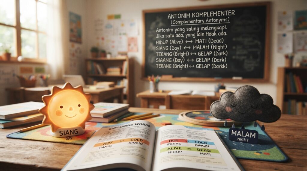 antonim komplementer antonim komplementer